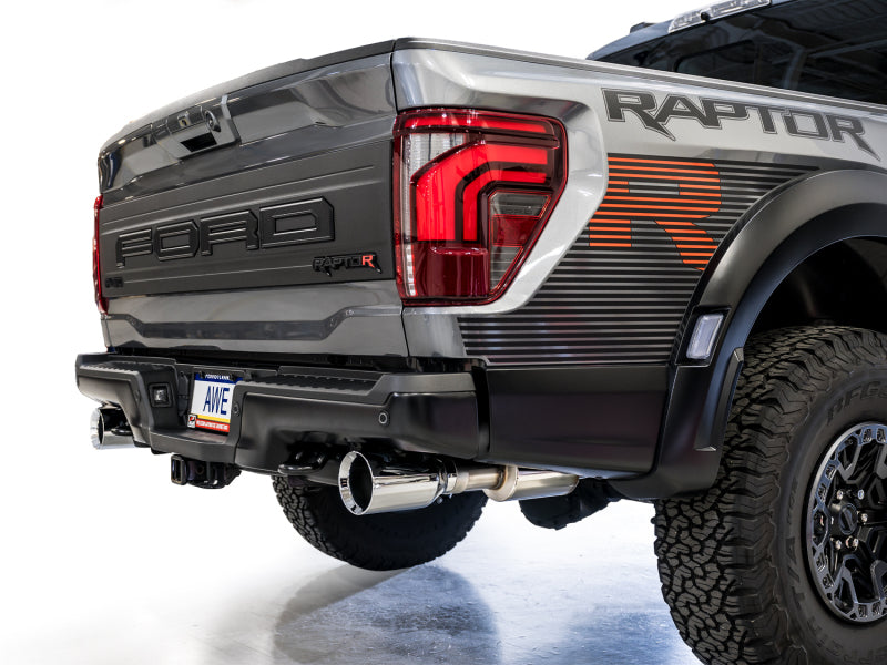 AWE Gen 3 Raptor R SwitchPath Exhaust - Chrome Silver Tips