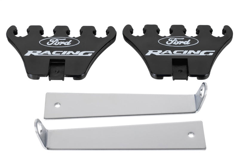 Ford Racing Logo Wire Loom Chrome Base/Black