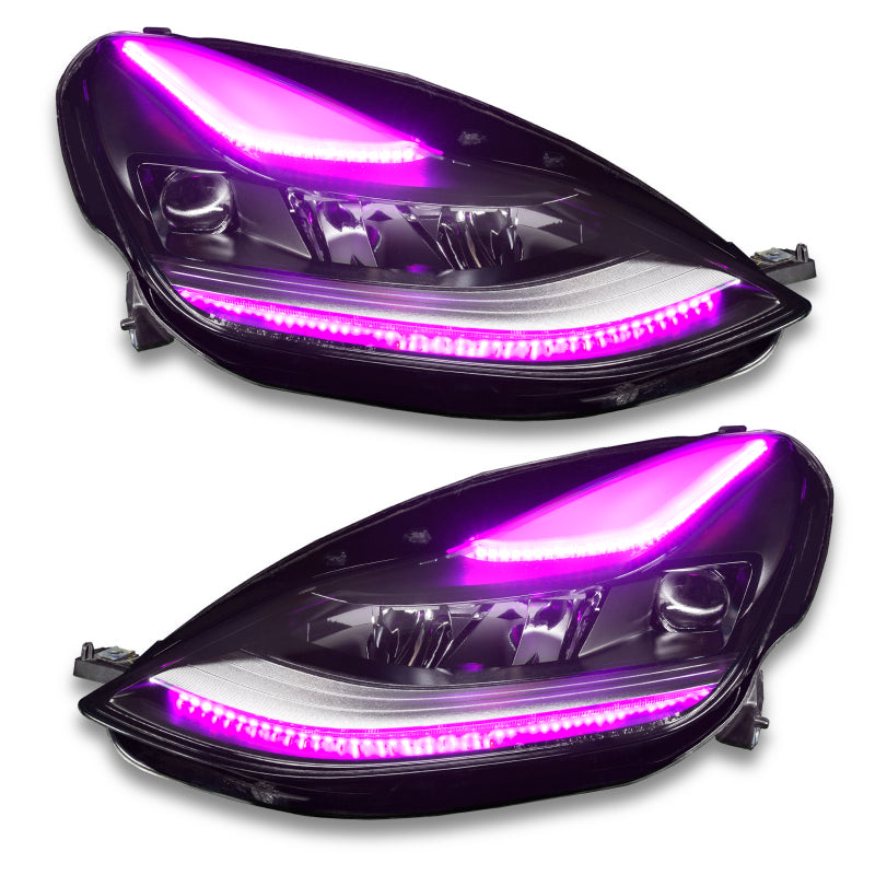 Oracle 2021+ Tesla Model 3 Dynamic ColorSHIFT Headlight DRL Upgrade Kit