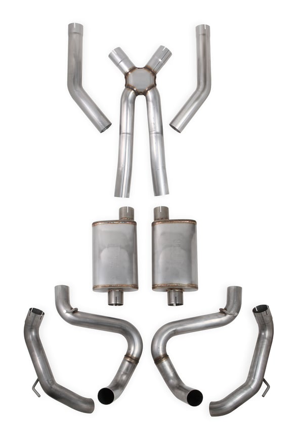 Hooker BlackHeart LS Swap Header-Back Exhaust - Stainless Steel