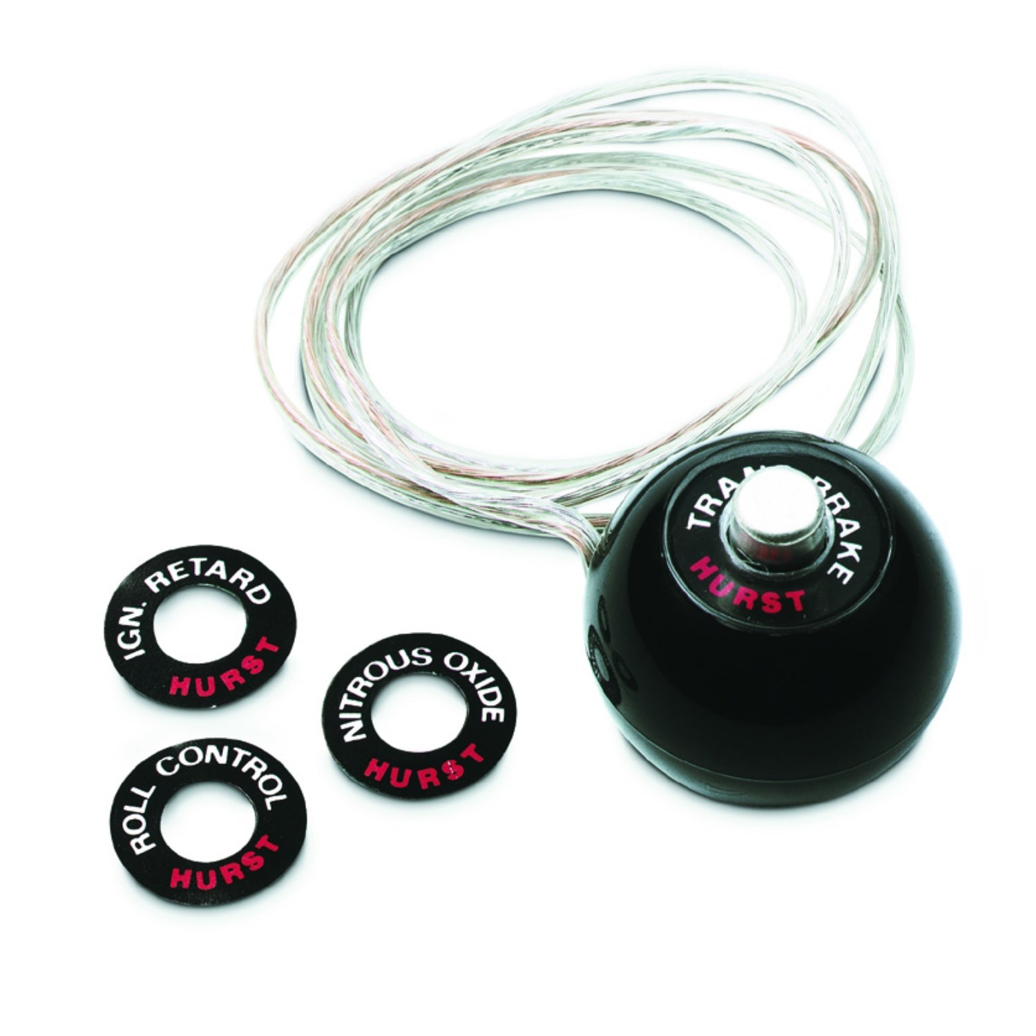 Hurst Shift Knob - No Pattern - Black - 12 Volt Switch