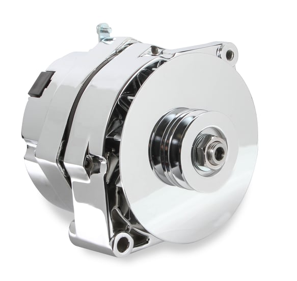 Mr. Gasket 1-Wire Alternator - 140 Amp - Chrome Finish