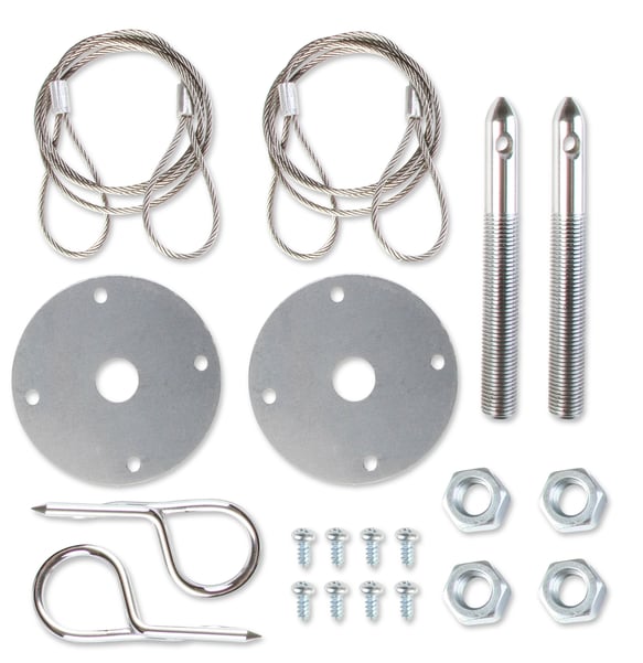 Mr. Gasket Hood Or Deck Pin Kit - Competition With Lanyards