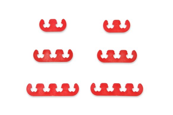Mr. Gasket Wire Separator Kit - Red - 7 mm / 8 mm - Plastic