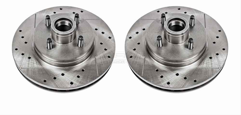 PowerStop Evolution Drilled and Slotted Rotors for 1987-1993 MUSTANG - AR-8126XPR