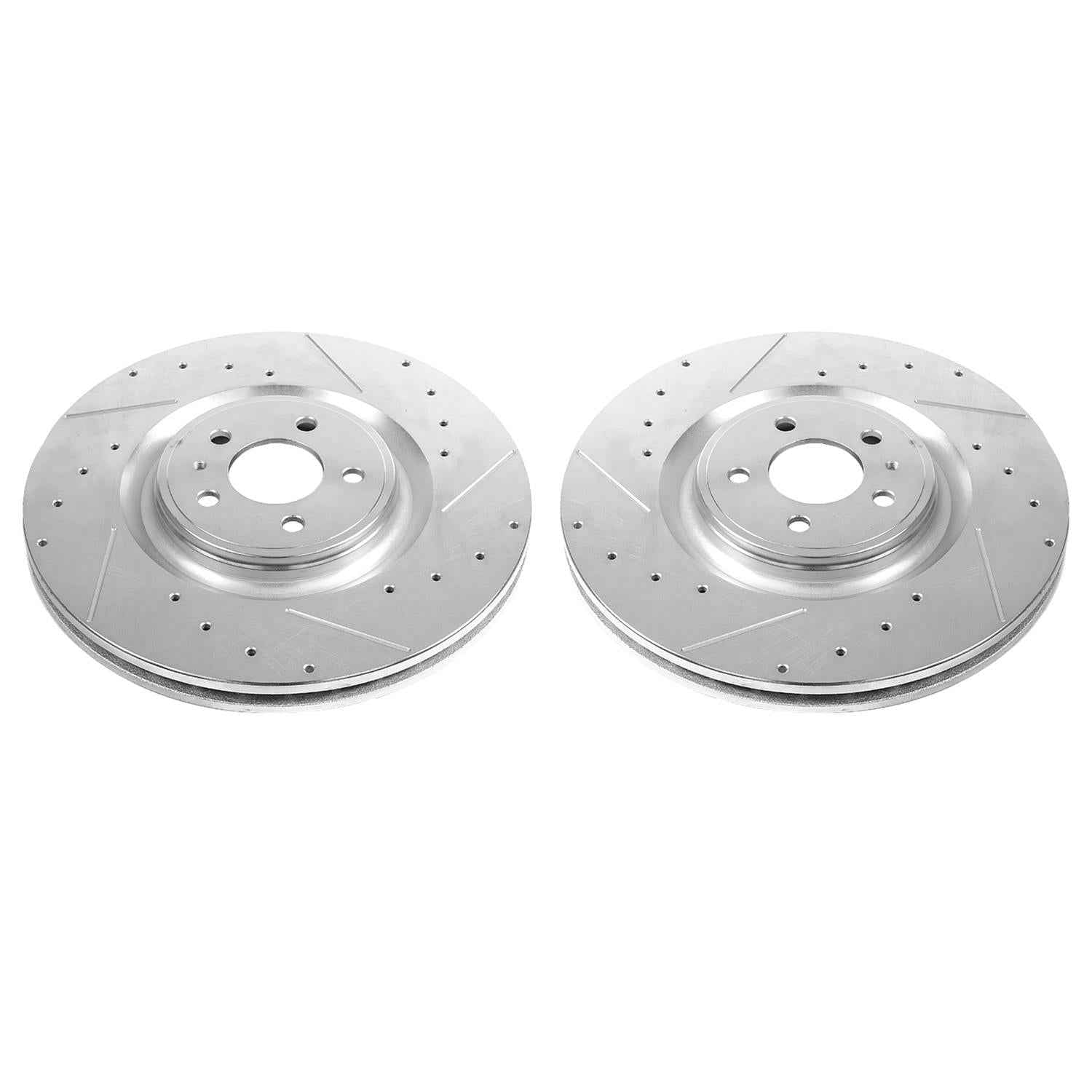 PowerStop Evolution Drilled and Slotted Rotors for 2013-2014 MUSTANG - AR85151XPR