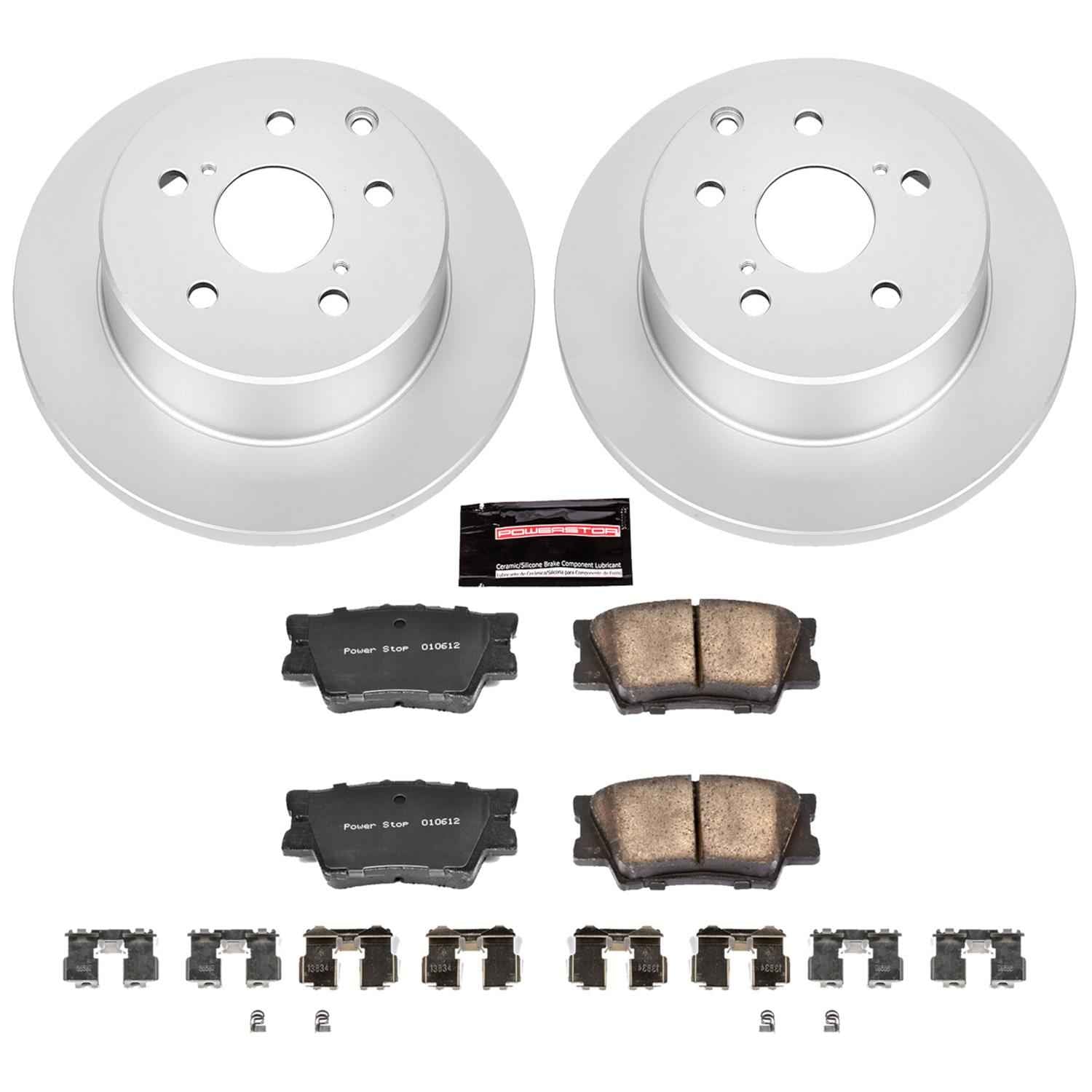 PowerStop Z17 Evolution Plus GEOMET Coated Brake Kits for 2010-2012 HS250H, 2006-2018 RAV4 - CRK4671