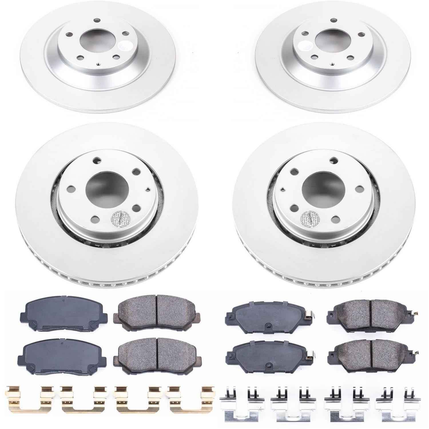 PowerStop Z17 Evolution Plus GEOMET Coated Brake Kits for 2016-2024 CX-5 - CRK7609