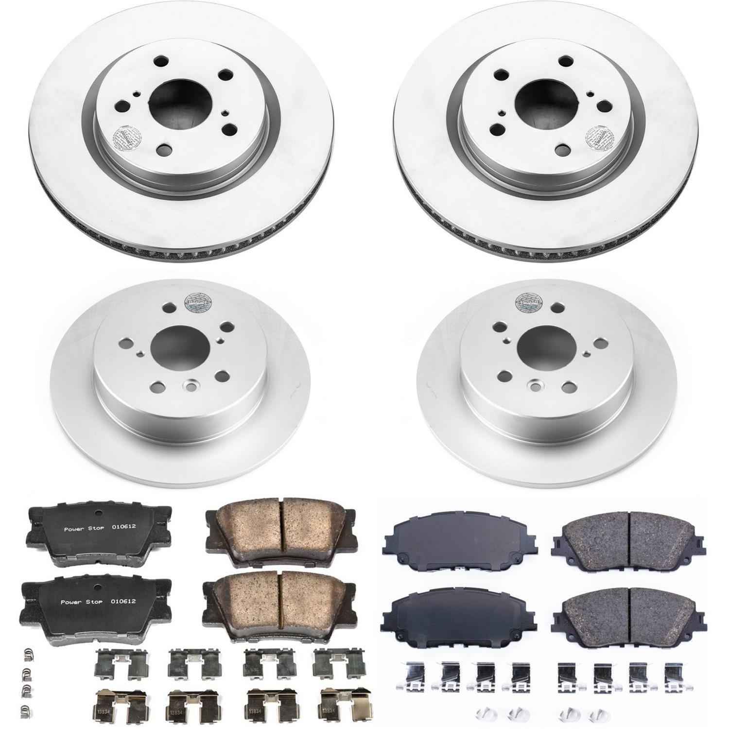 PowerStop Z17 Evolution Plus GEOMET Coated Brake Kits for 2018-2024 CAMRY - CRK7931