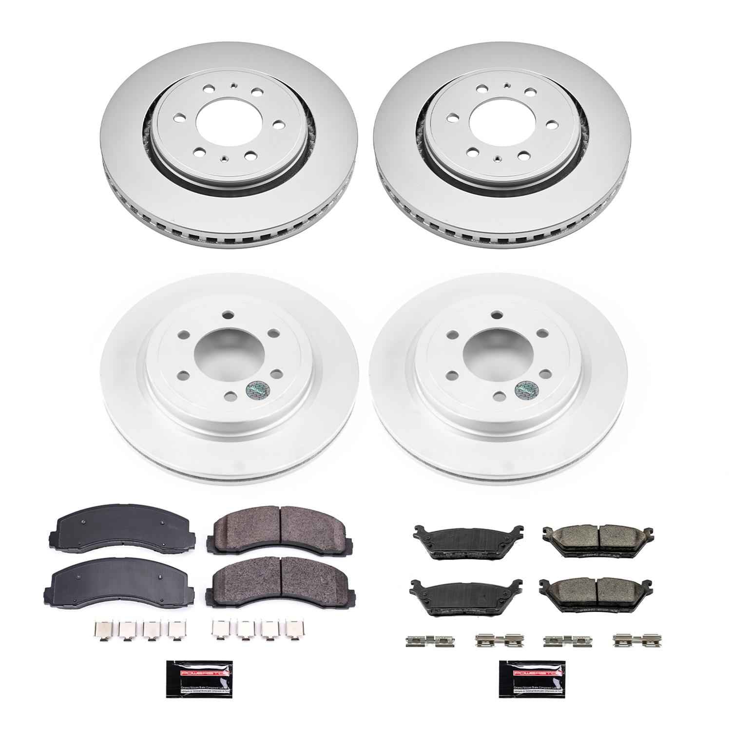 PowerStop Z17 Evolution Plus GEOMET Coated Brake Kits for 2018-2021 EXPEDITION, NAVIGATOR, 2018-2020 F-150 - CRK8026