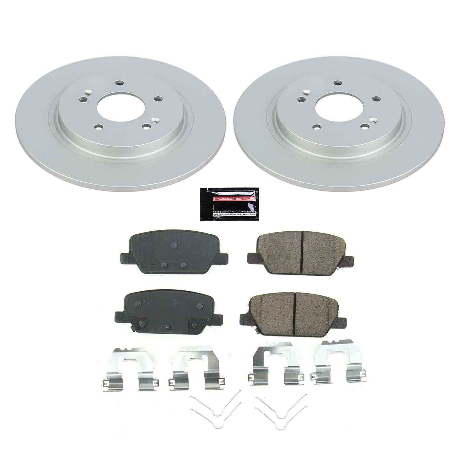 PowerStop Z17 Evolution Plus GEOMET Coated Brake Kits for 2020-2025 PALISADE, 2019-2020 SANTA FE, 2020-2024 TELLURIDE - CRK8310