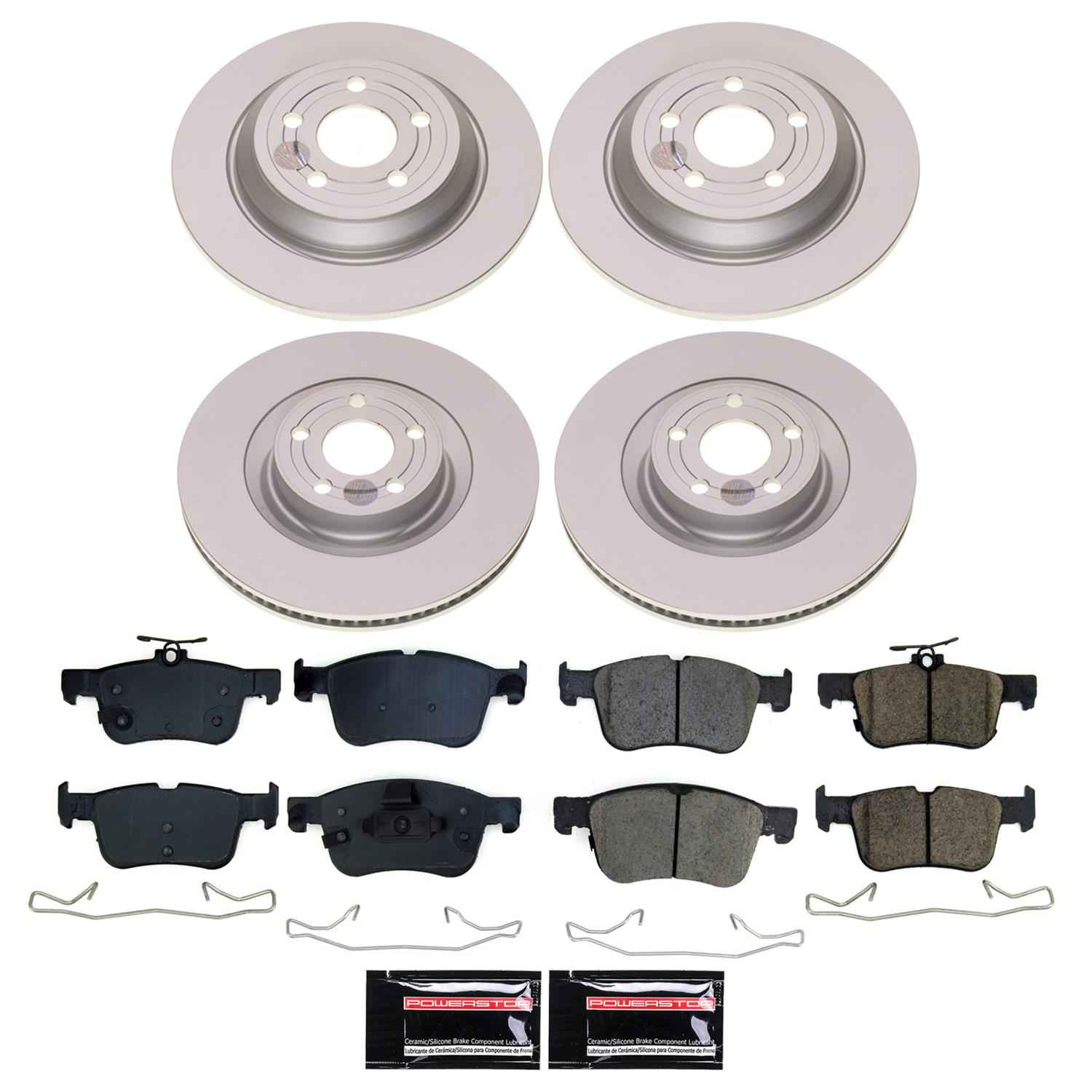 PowerStop Z17 Evolution Plus GEOMET Coated Brake Kits for 2023 BRONCO SPORT, 2022-2024 MAVERICK - CRK8940