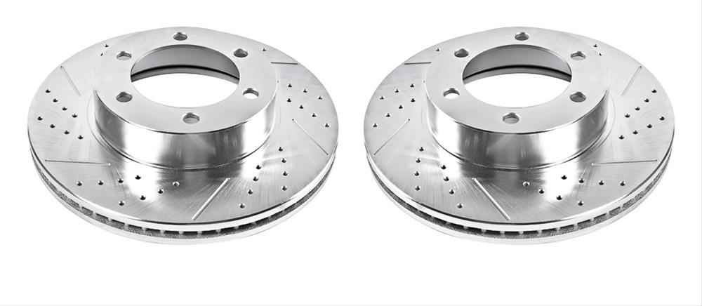 PowerStop Evolution Drilled and Slotted Rotors for 2001-2007 SEQUOIA, 2000-2006 TUNDRA - JBR-935XPR