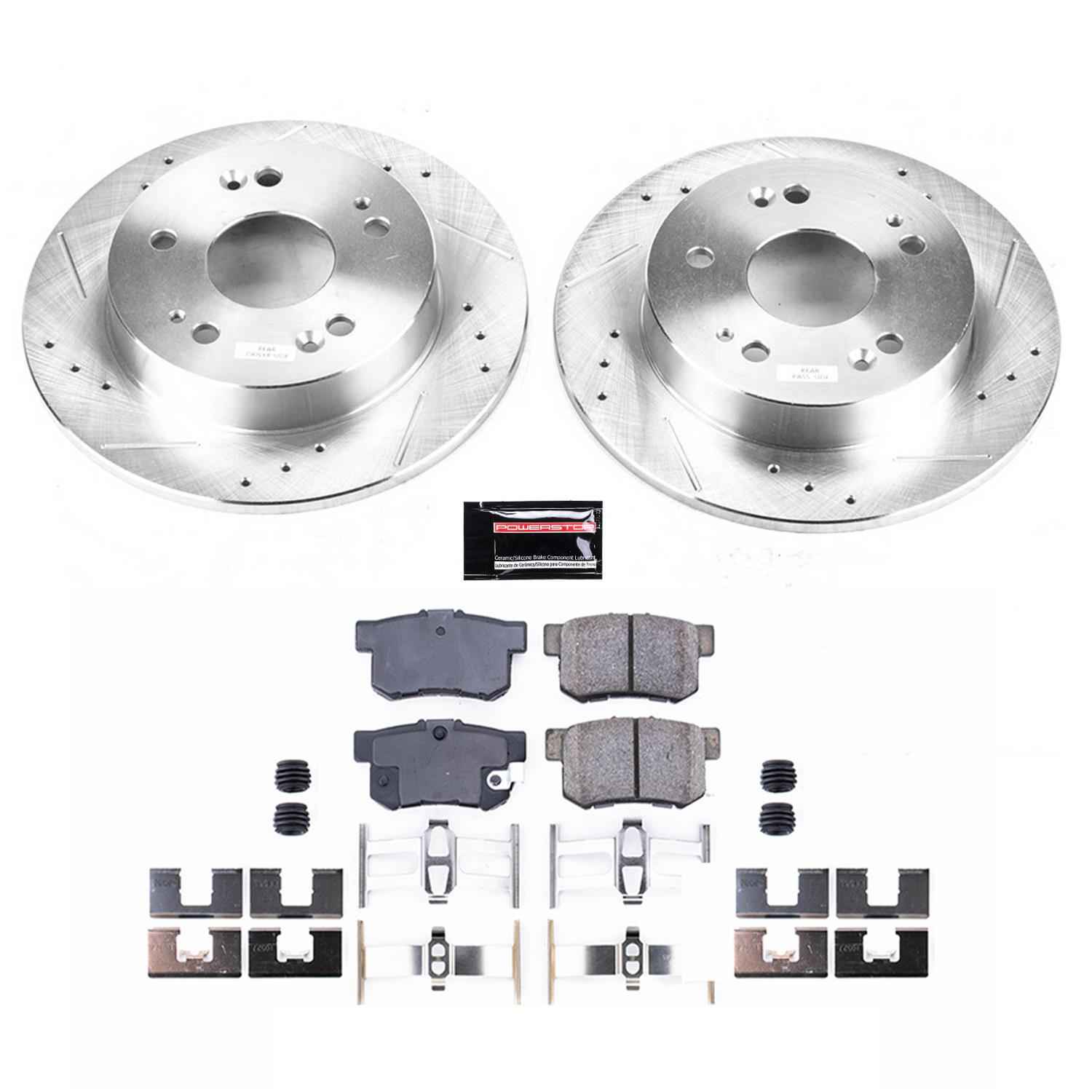 PowerStop Z23 Evolution Sport Brake Upgrade Kits for 2006-2015 CIVIC, 2013-2015 ILX, 1997-2001 PRELUDE - K1243