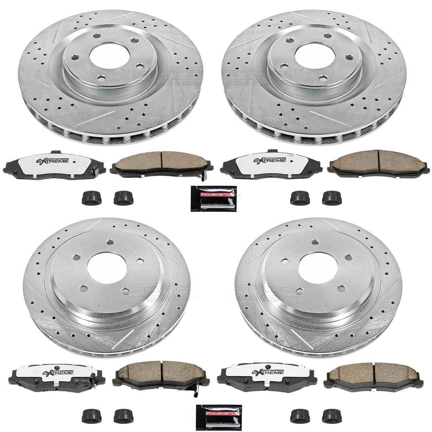 PowerStop Z26 Street Warrior Brake Upgrade Kits for 2005-2013 CORVETTE, 2005-2007 XLR - K1418-26