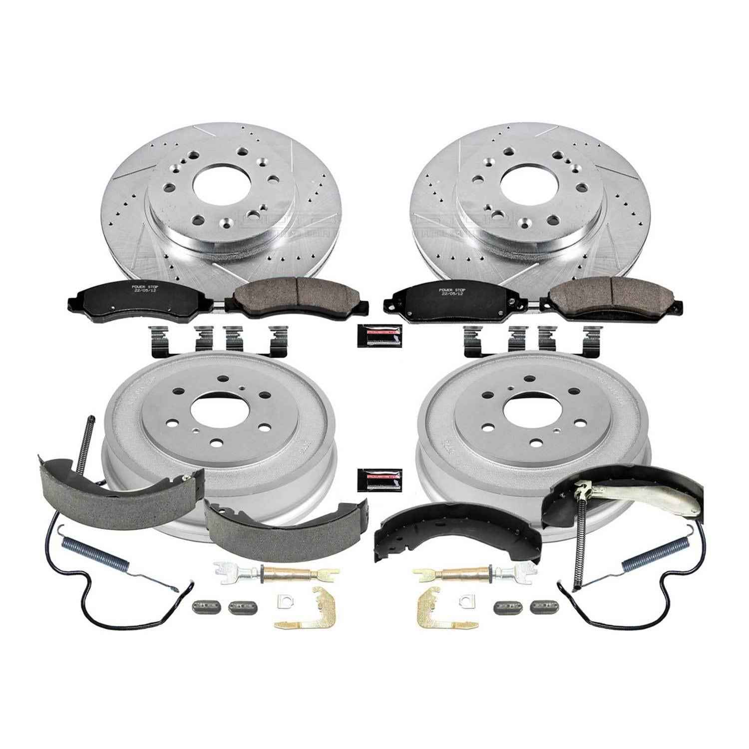 PowerStop Z23 Evolution Sport Disc and Drum Brake Upgrade Kits K15237DK
