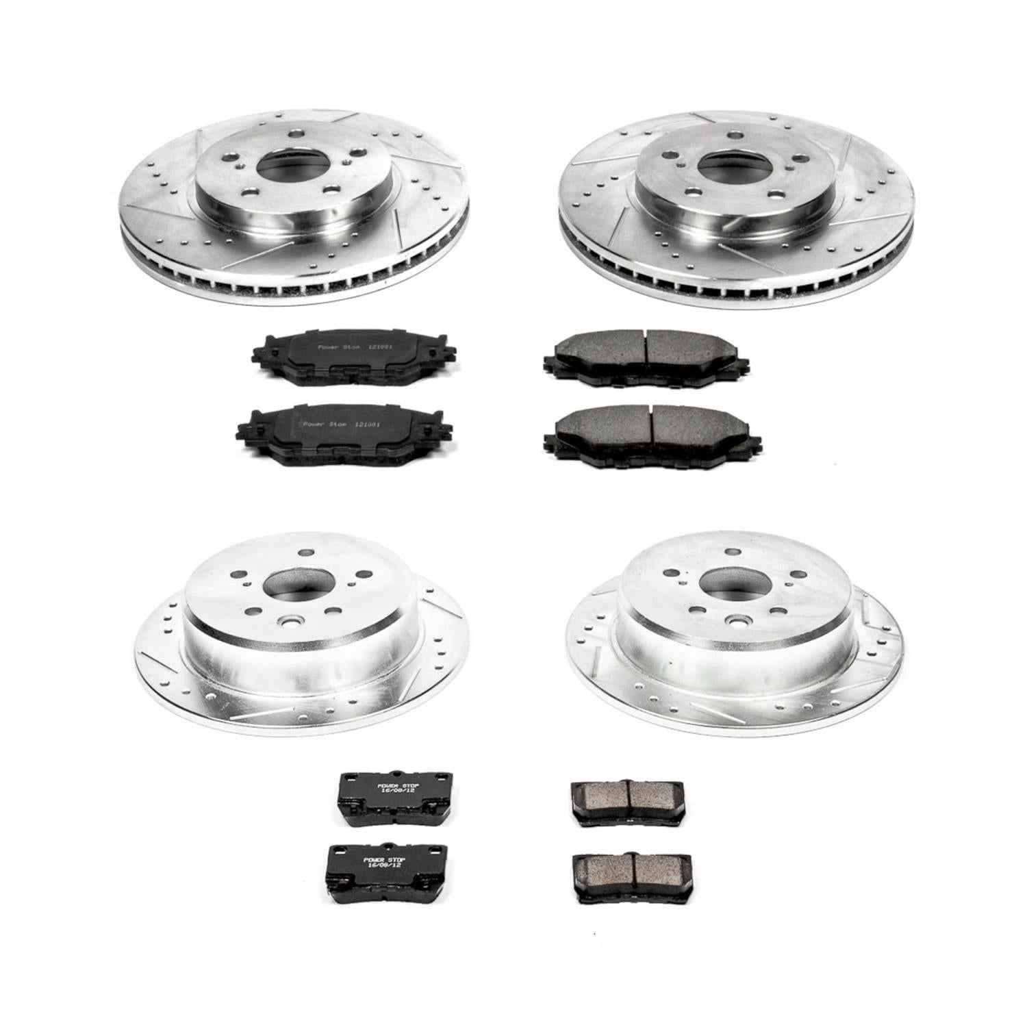 PowerStop Z23 Evolution Sport Brake Upgrade Kits for 2006-2013 IS250 - K2407