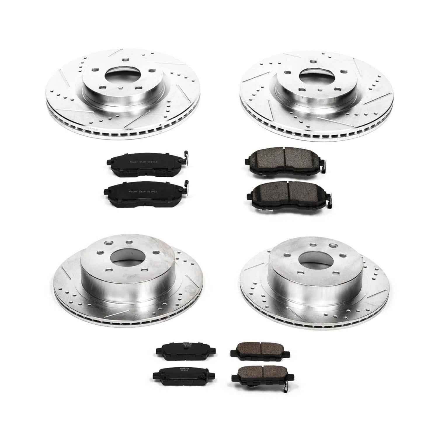 PowerStop Z23 Evolution Sport Brake Upgrade Kits for 2003-2005 350Z, G35 - K2710