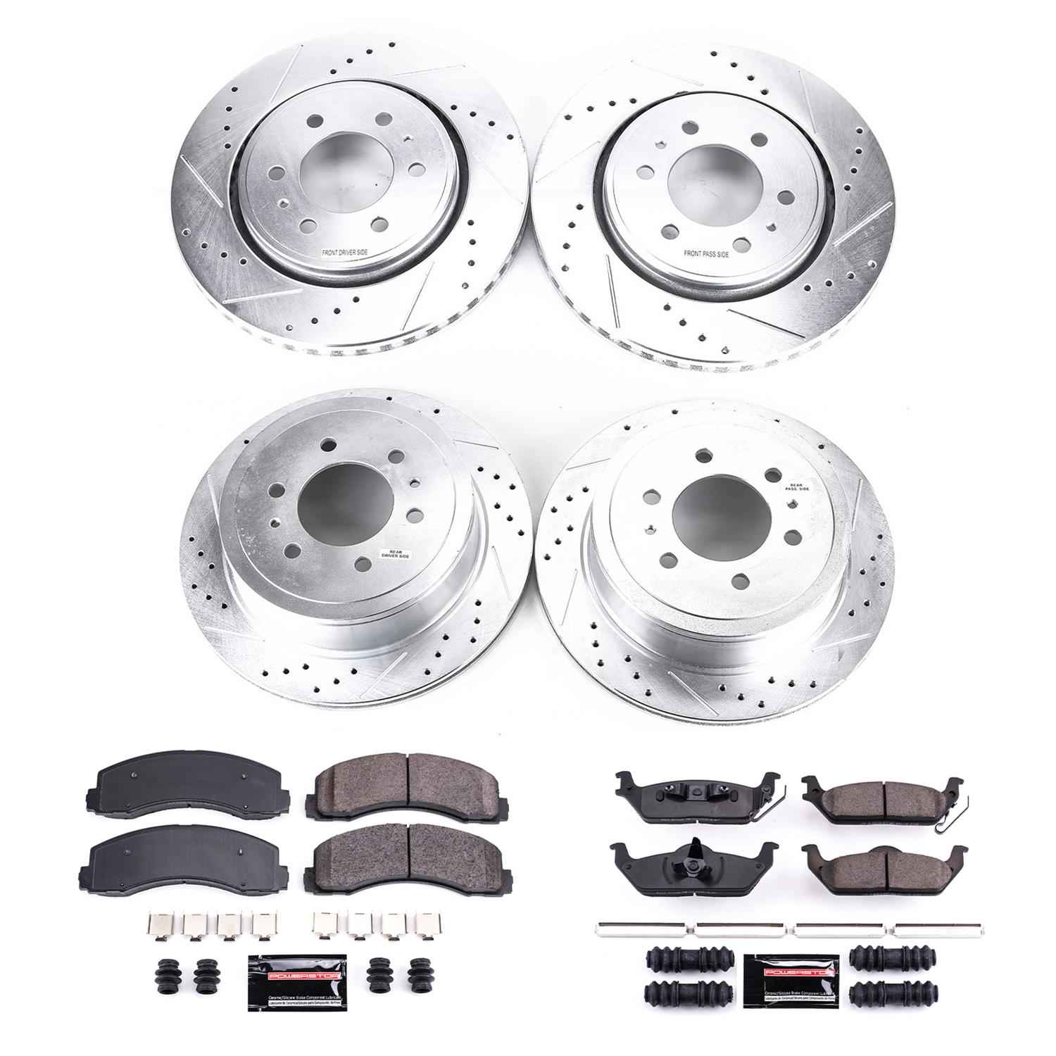 PowerStop Z23 Evolution Sport Brake Upgrade Kits for 2010-2011 F-150 - K3166
