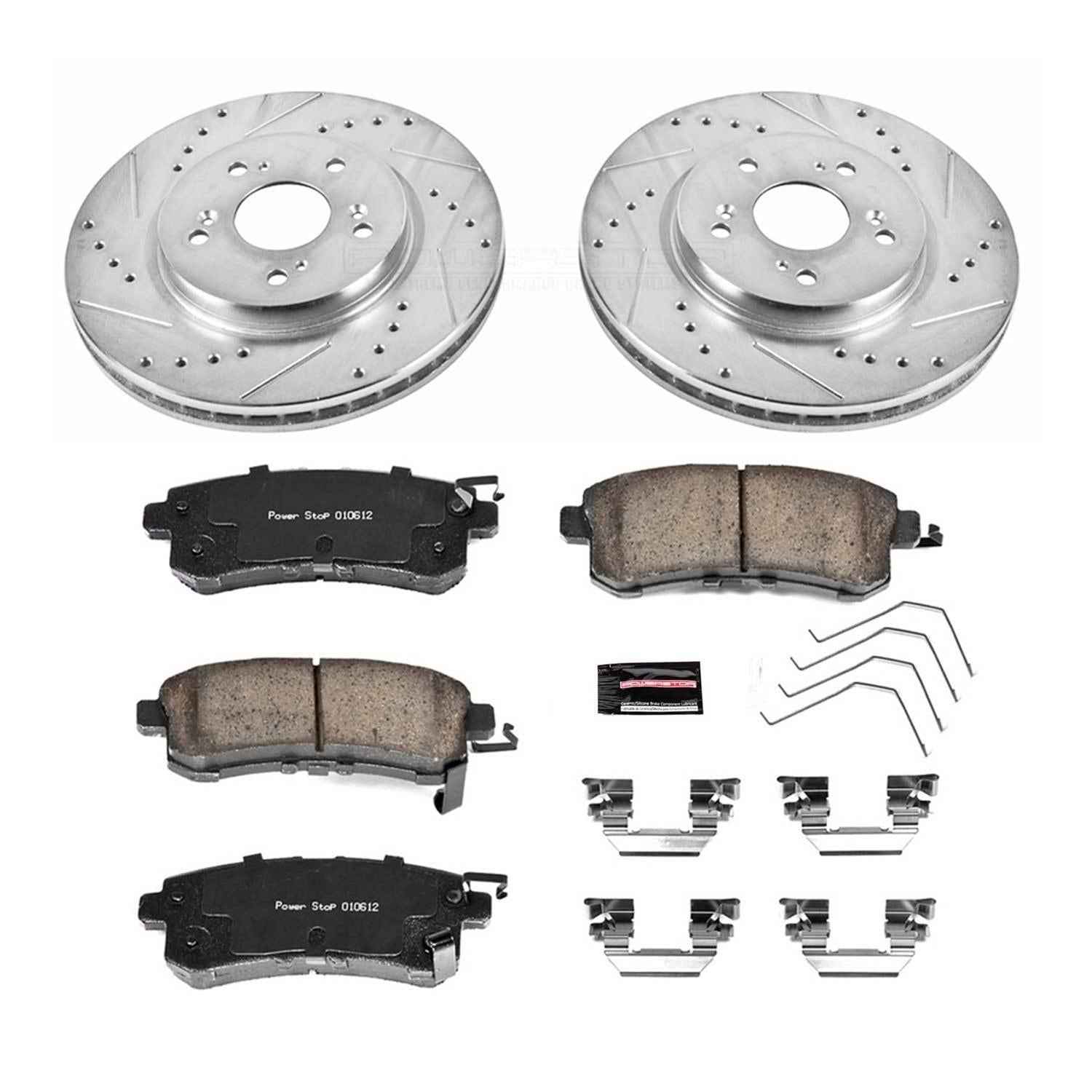 PowerStop Z23 Evolution Sport Brake Upgrade Kits for 2011 ACCORD CROSSTOUR, 2012-2016 CR-V, 2012-2015 CROSSTOUR - K5432