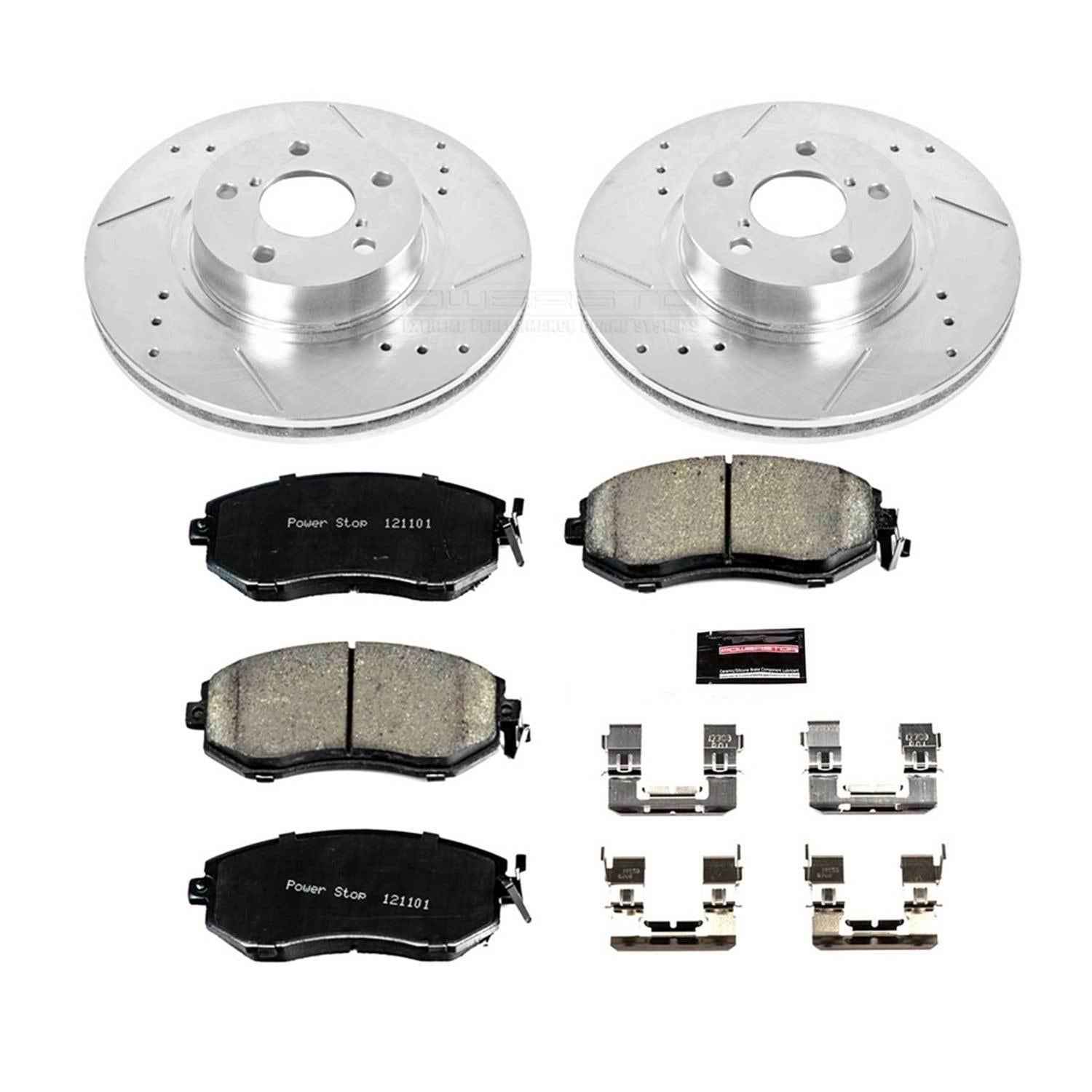 PowerStop Z23 Evolution Sport Brake Upgrade Kits for 2013-2016 BRZ, 2011-2016 IMPREZA - K6111