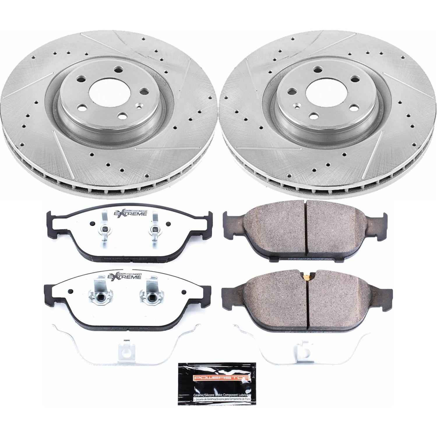 PowerStop Z26 Street Warrior Brake Upgrade Kits for 2012-2018 A7 QUATTRO, A6 QUATTRO, 2016-2018 A6 - K6129-26