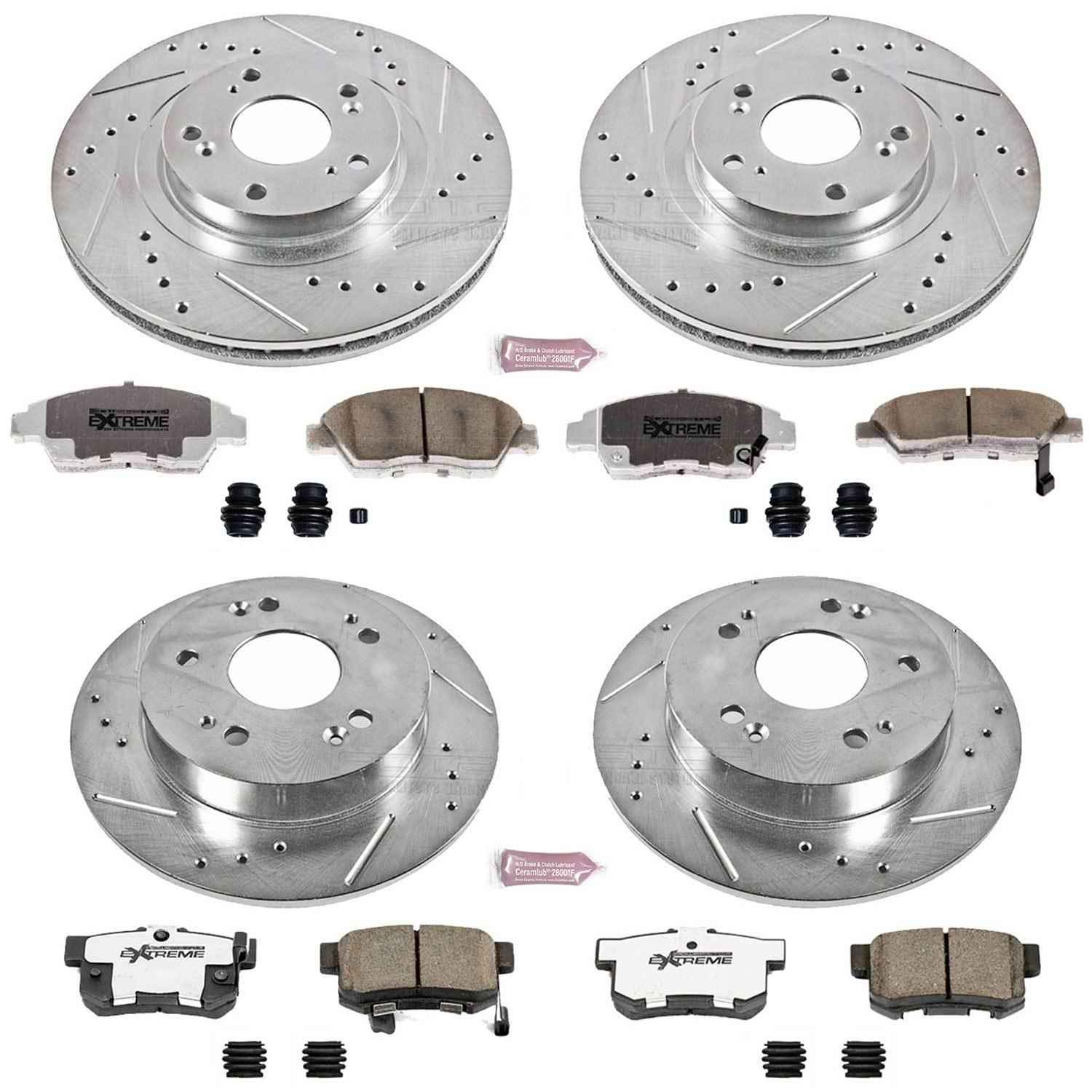 PowerStop Z26 Street Warrior Brake Upgrade Kits for 2012-2015 CIVIC, 2013-2015 ILX - K6327-26