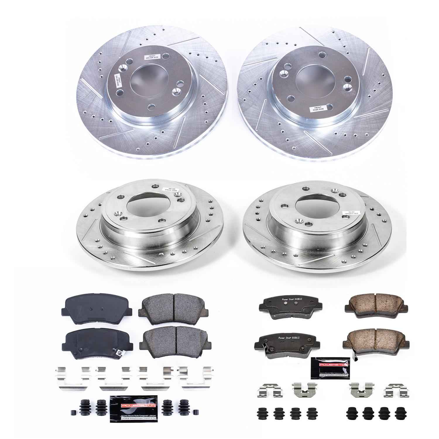PowerStop Z23 Evolution Sport Brake Upgrade Kits for 2011-2016 ELANTRA, 2013-2014 ELANTRA COUPE - K6504