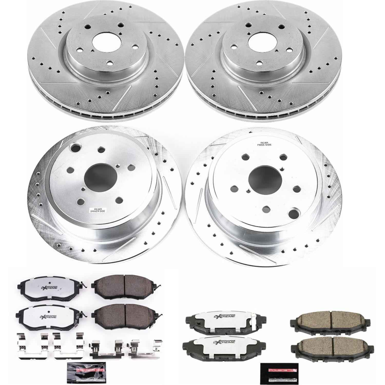 PowerStop Z26 Street Warrior Brake Upgrade Kits for 2015-2021 WRX - K6932-26