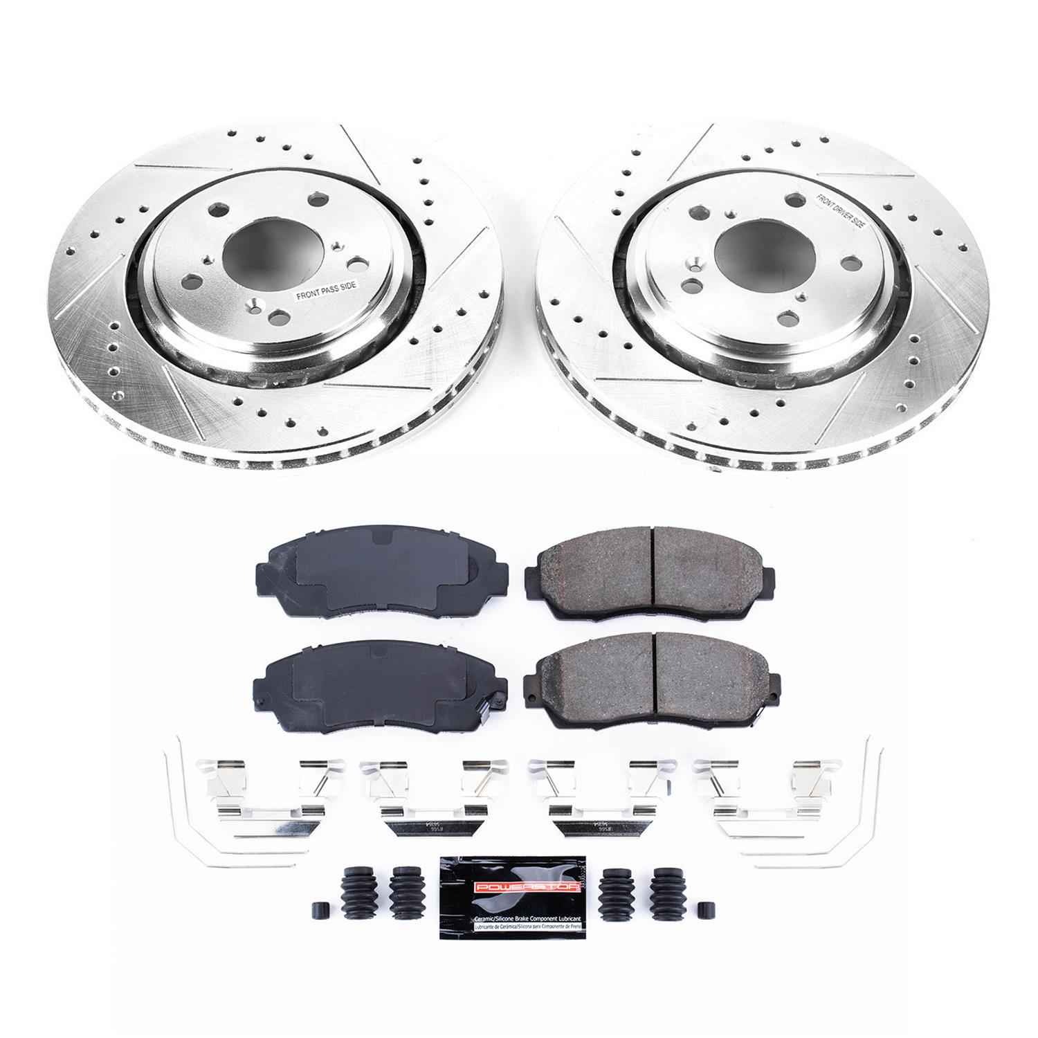 PowerStop Z23 Evolution Sport Brake Upgrade Kits for 2015-2017 ODYSSEY, 2019-2025 PASSPORT - K6959