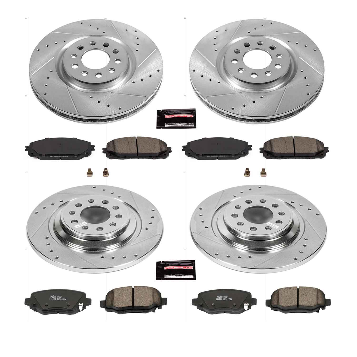 PowerStop Z23 Evolution Sport Brake Upgrade Kits for 2016-2023 CHEROKEE - K7415