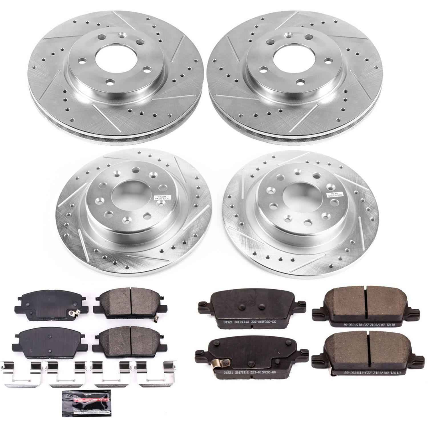 PowerStop Z23 Evolution Sport Brake Upgrade Kits for 2016-2020 MALIBU - K7567
