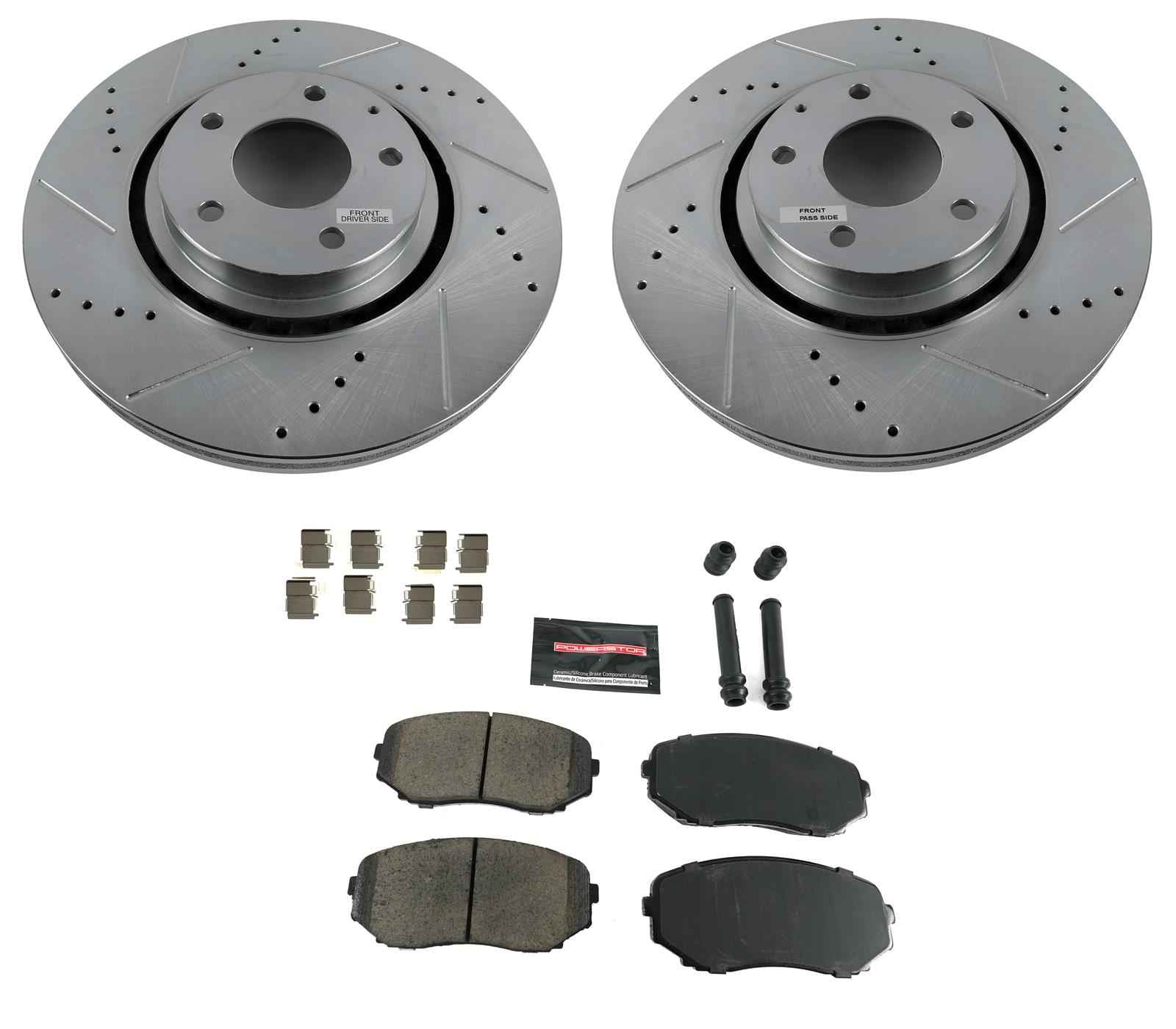 PowerStop Z23 Evolution Sport Brake Upgrade Kits for 2019-2024 CX-5, 2016-2023 CX-9 - K7690