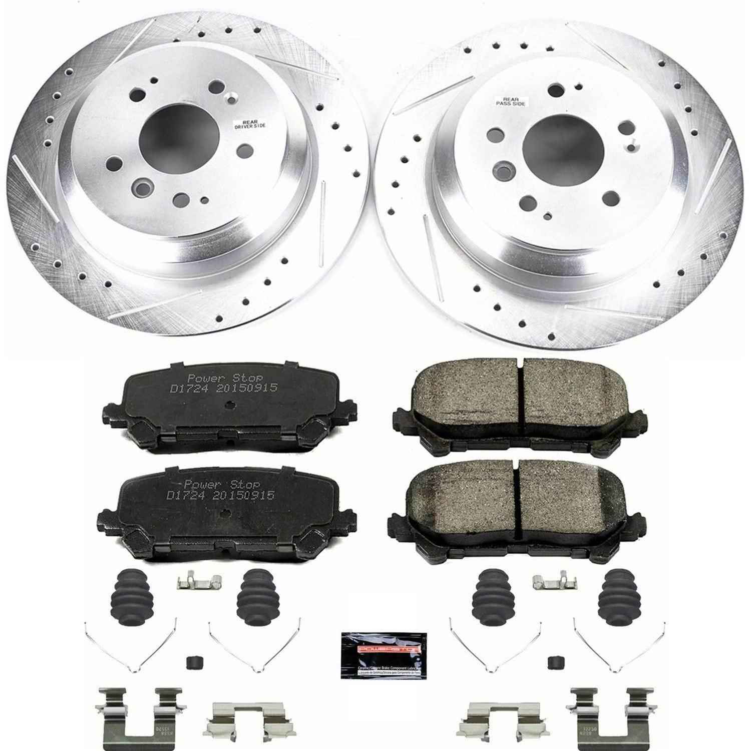 PowerStop Z23 Evolution Sport Brake Upgrade Kits for 2019-2025 PASSPORT, 2016-2022 PILOT, 2017-2025 RIDGELINE - K7727