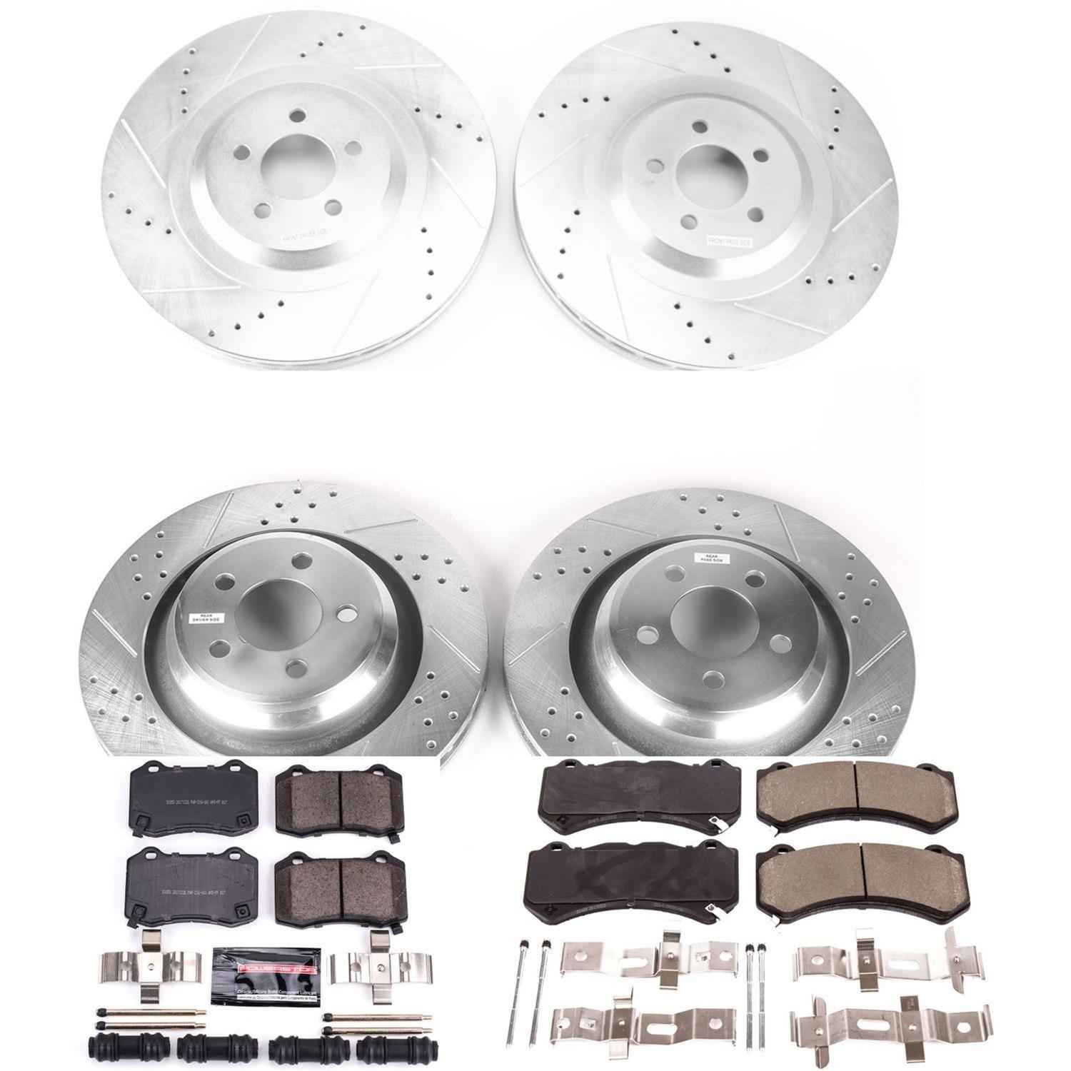 PowerStop Z23 Evolution Sport Brake Upgrade Kits for 2015-2020 CHALLENGER, CHARGER - K8170