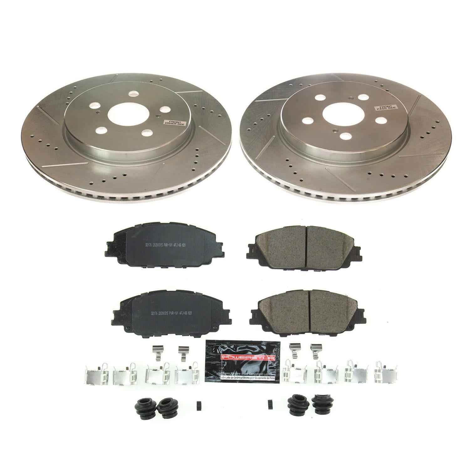 PowerStop Z23 Evolution Sport Brake Upgrade Kits for 2019-2024 COROLLA, 2020-2022 PRIUS PRIME - K8328