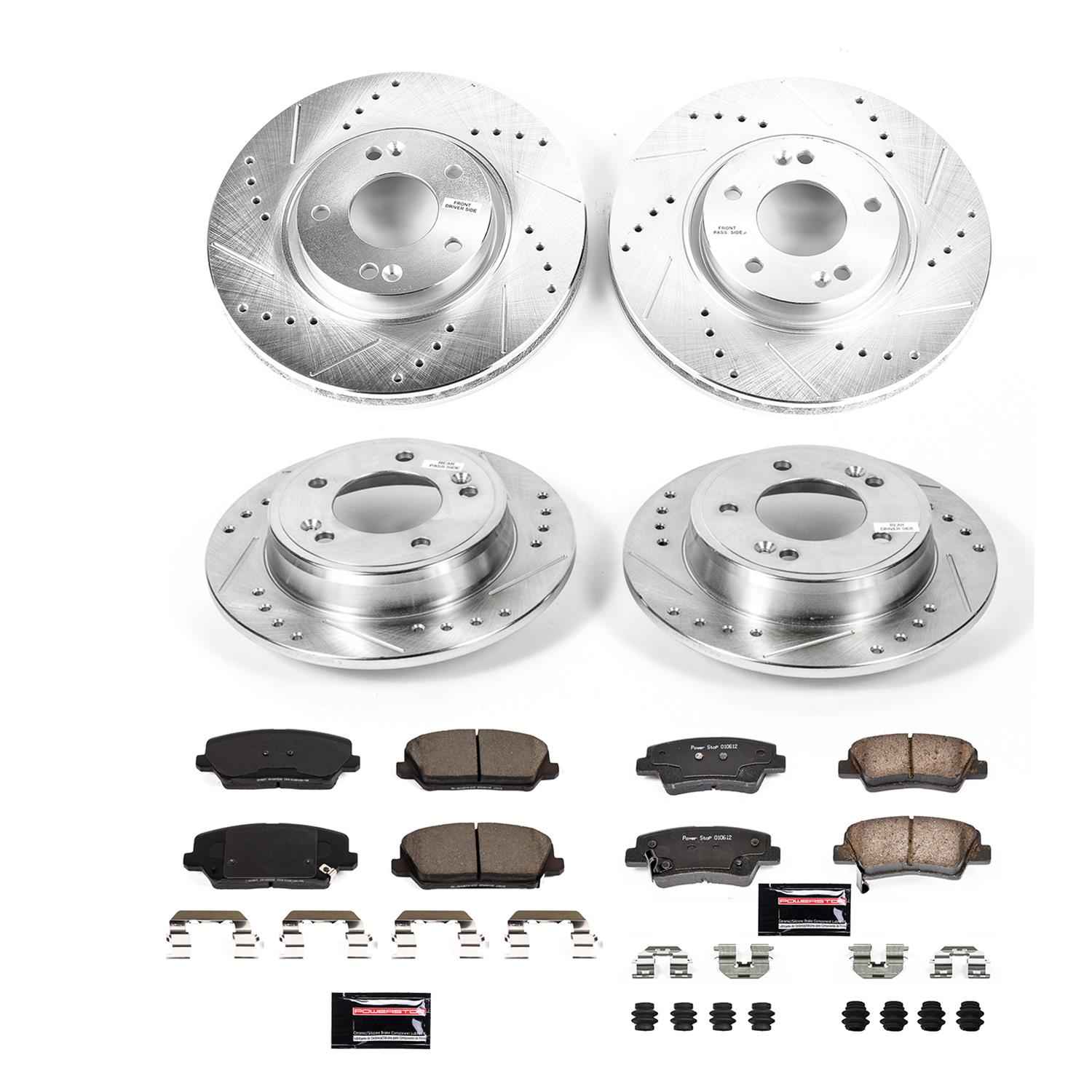 PowerStop Z23 Evolution Sport Brake Upgrade Kits for 2016 VELOSTER - K8890