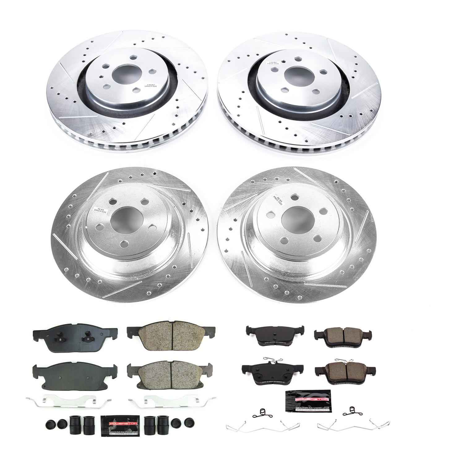 PowerStop Z23 Evolution Sport Brake Upgrade Kits for 2017-2020 CONTINENTAL, 2017-2019 FUSION - K8975