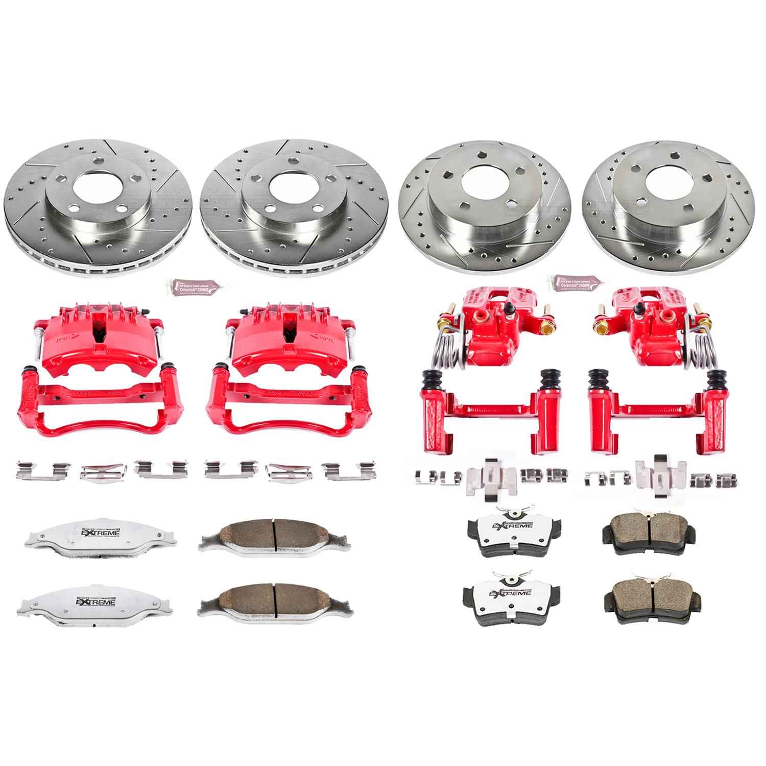 PowerStop Z26 Street Warrior Brake Upgrade Kits with Calipers for 1999-2002 MUSTANG - KC1302-26