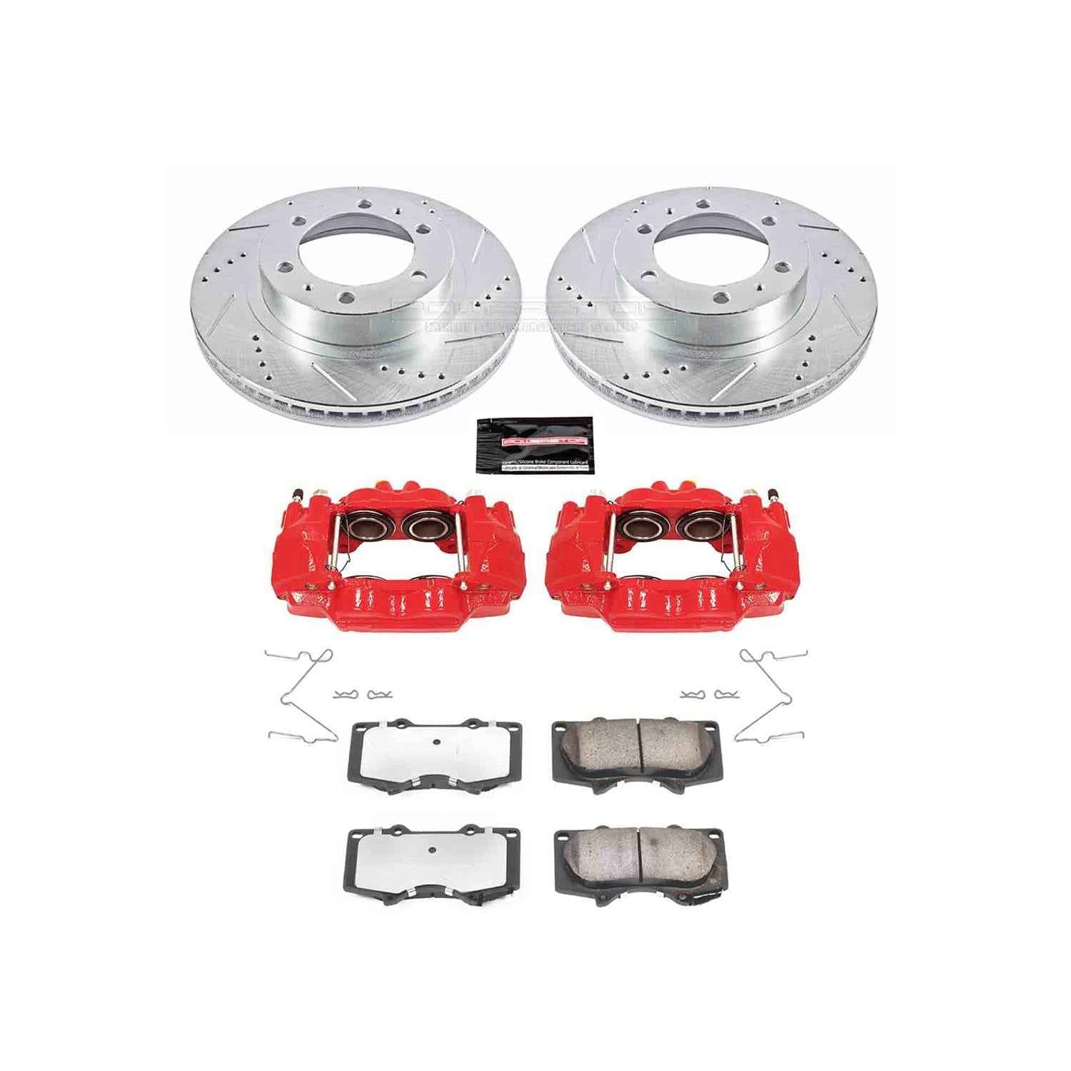 PowerStop Z36 Truck and Tow Brake Upgrade Kits with Calipers for 2003-2009 4RUNNER, 2007-2014 FJ CRUISER, 2005-2023 TACOMA - KC137-36