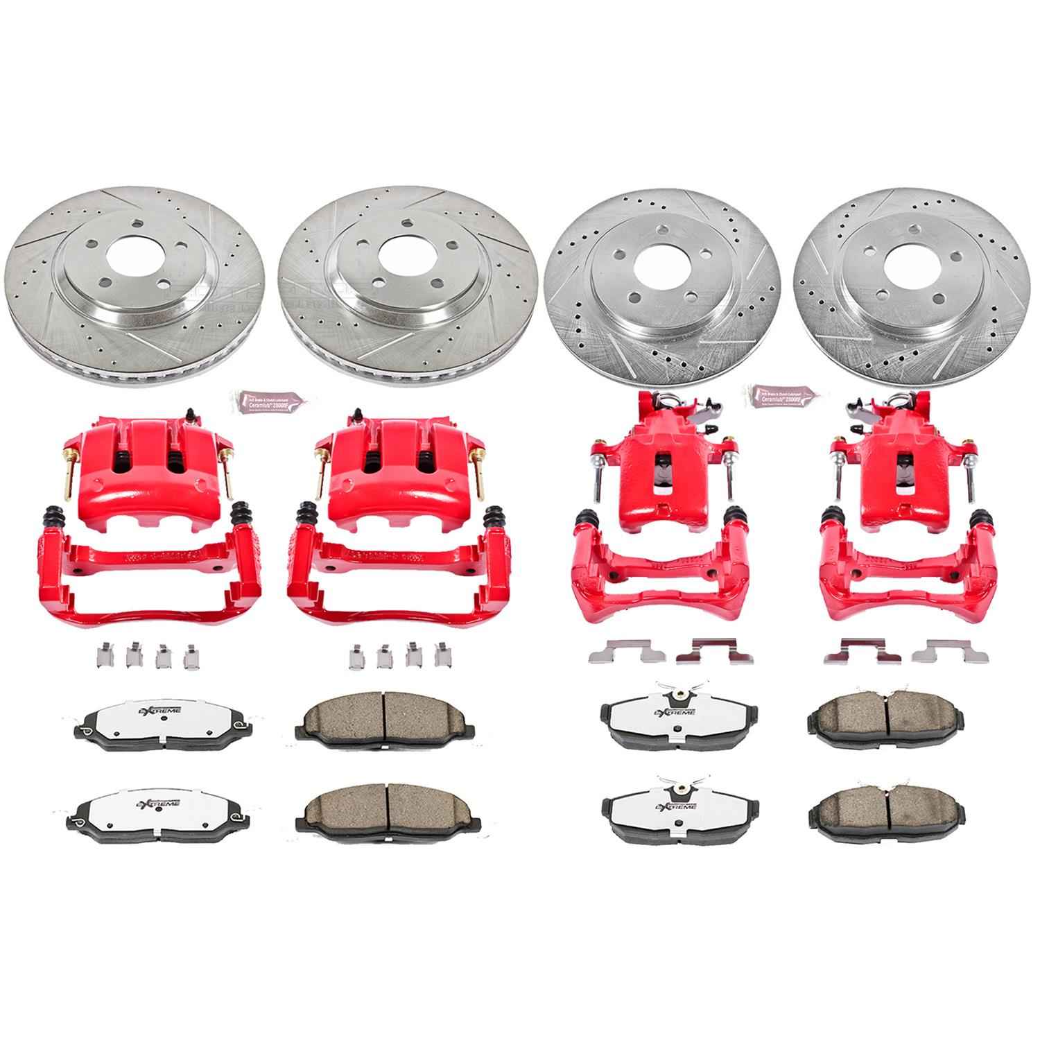 PowerStop Z26 Street Warrior Brake Upgrade Kits with Calipers for 2005-2010 MUSTANG - KC1381-26