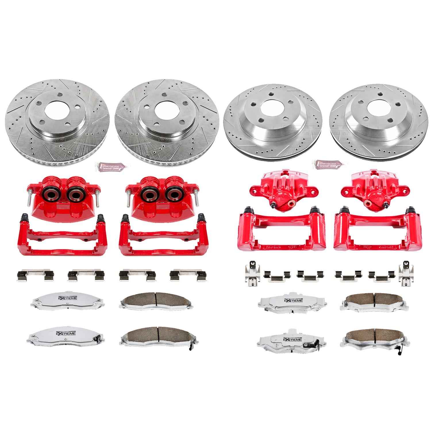 PowerStop Z26 Street Warrior Brake Upgrade Kits with Calipers for 1998-2002 CAMARO, FIREBIRD - KC1548-26