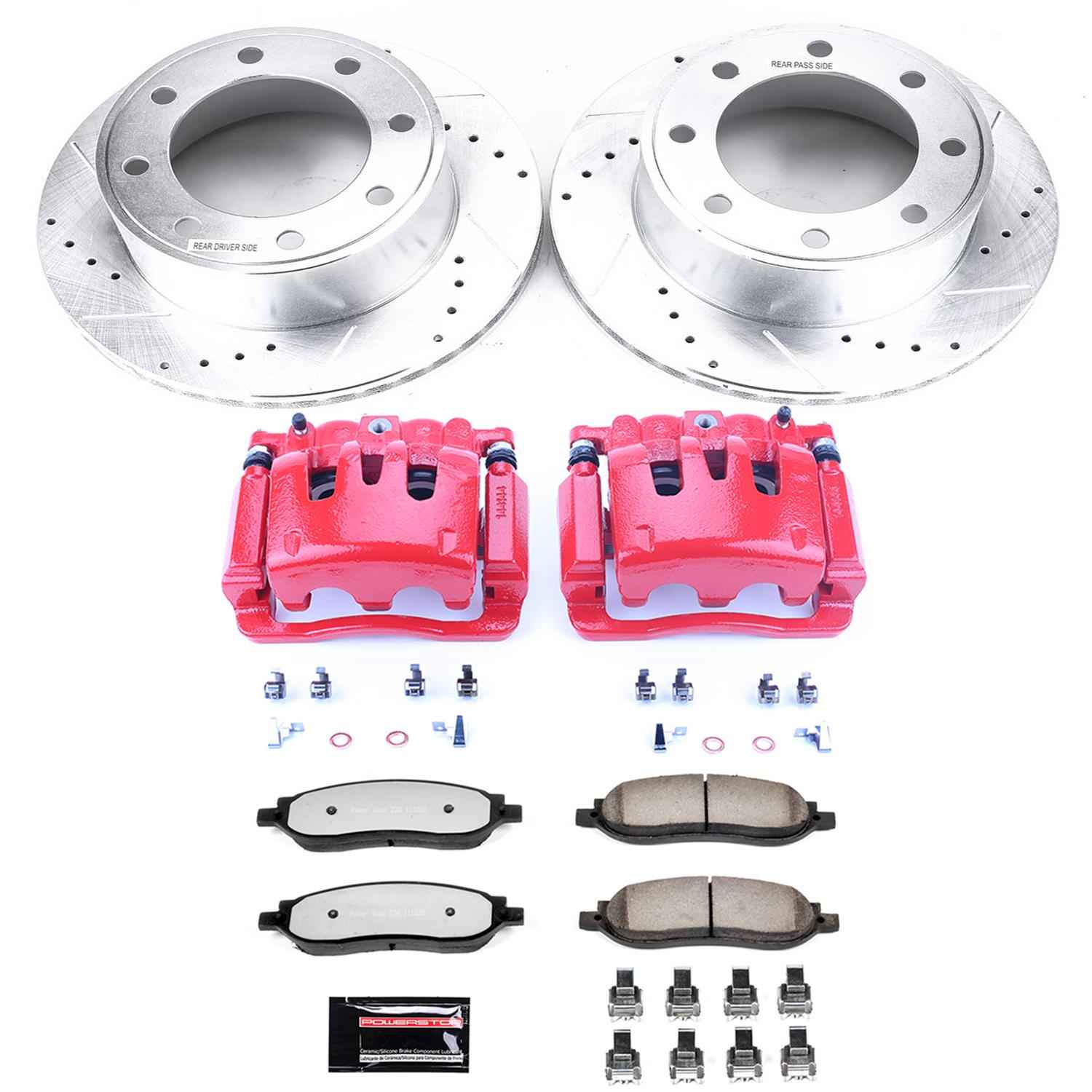PowerStop Z36 Truck and Tow Brake Upgrade Kits with Calipers for 2005-2007 F-250 SUPER DUTY, F-350 SUPER DUTY - KC1799-36