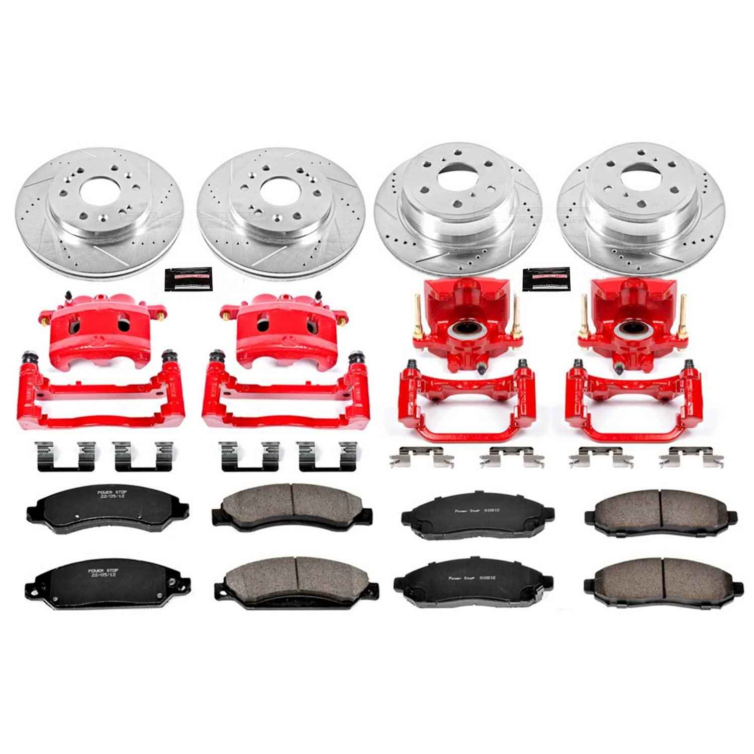 PowerStop Z23 Evolution Sport Brake Upgrade Kits with Calipers KC2068