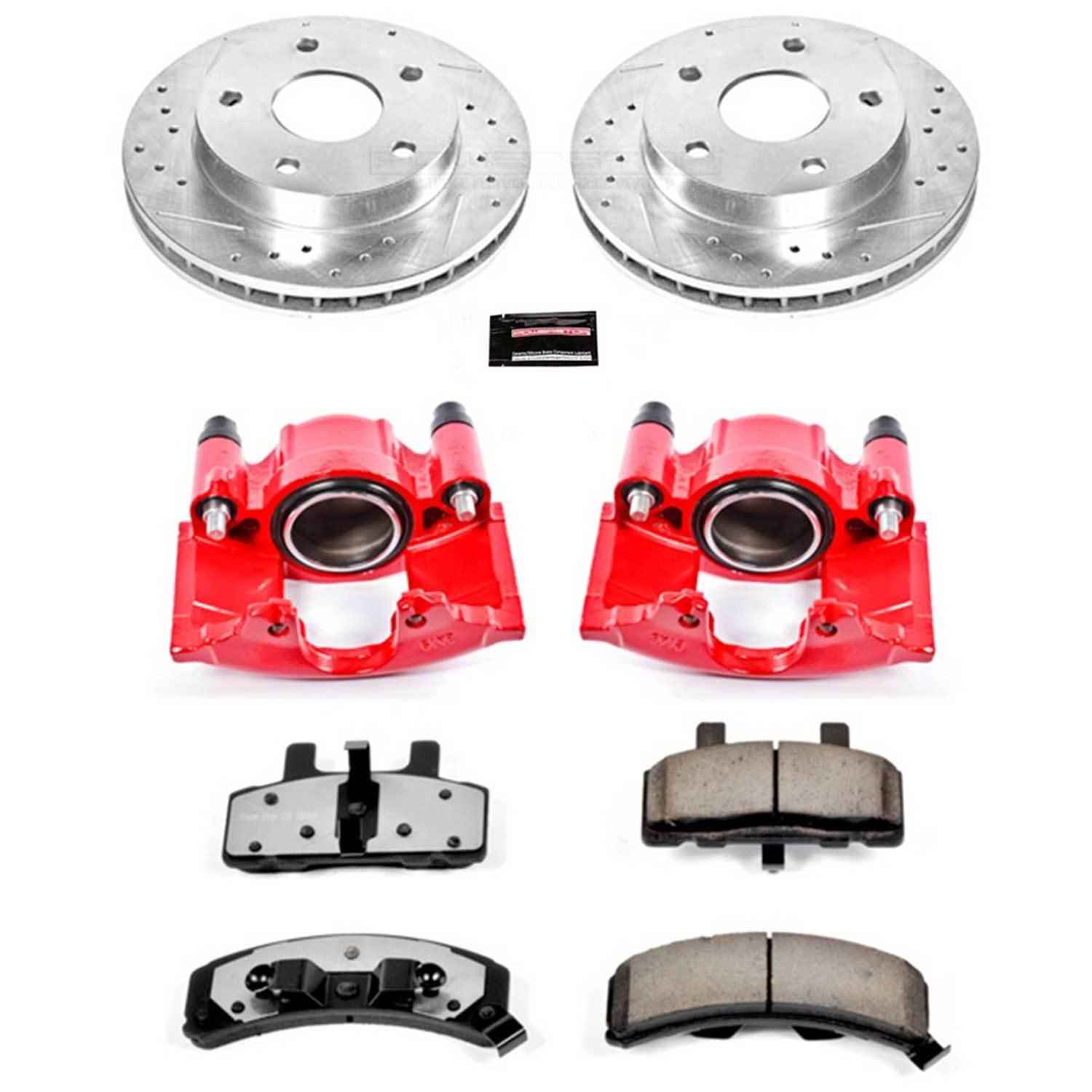 PowerStop Z36 Truck and Tow Brake Upgrade Kits with Calipers for 1994-1999 RAM 1500 - KC2126-36