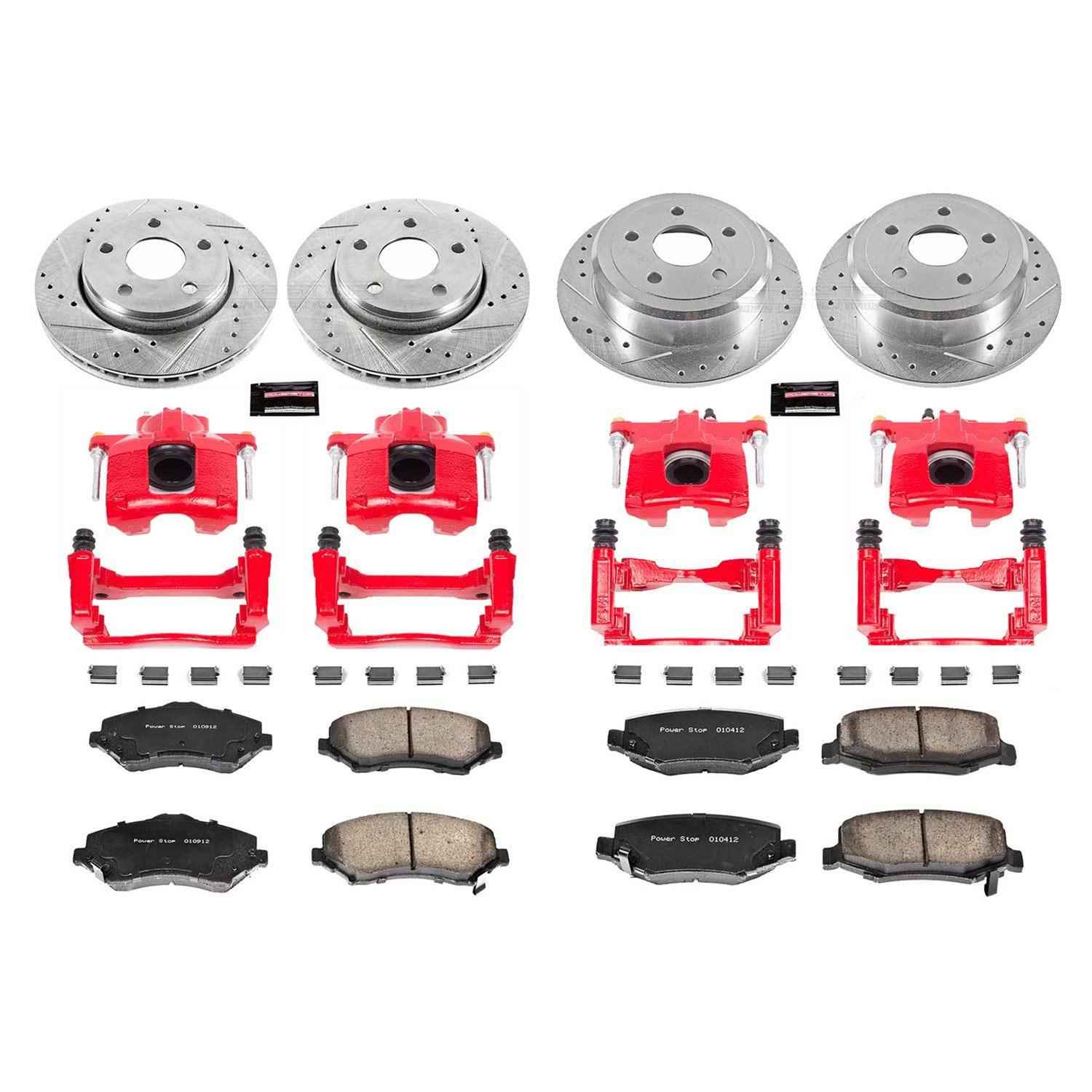 PowerStop Z23 Evolution Sport Brake Upgrade Kits with Calipers for 2007-2017 WRANGLER, 2018 WRANGLER JK - KC2798