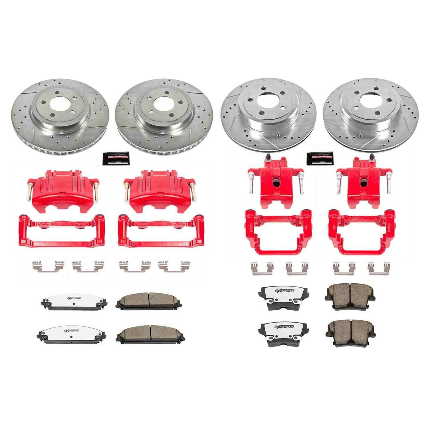 PowerStop Z26 Street Warrior Brake Upgrade Kits with Calipers KC2853-26