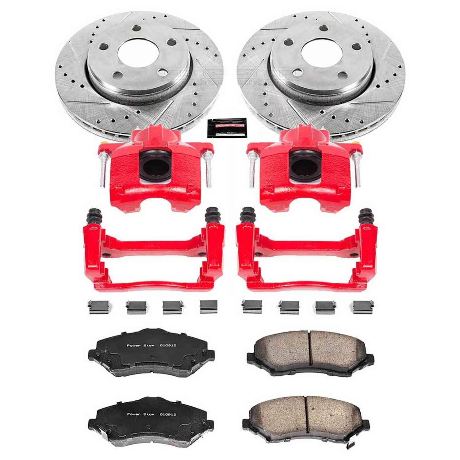PowerStop Z23 Evolution Sport Brake Upgrade Kits with Calipers for 2007-2017 WRANGLER, 2018 WRANGLER JK - KC3097