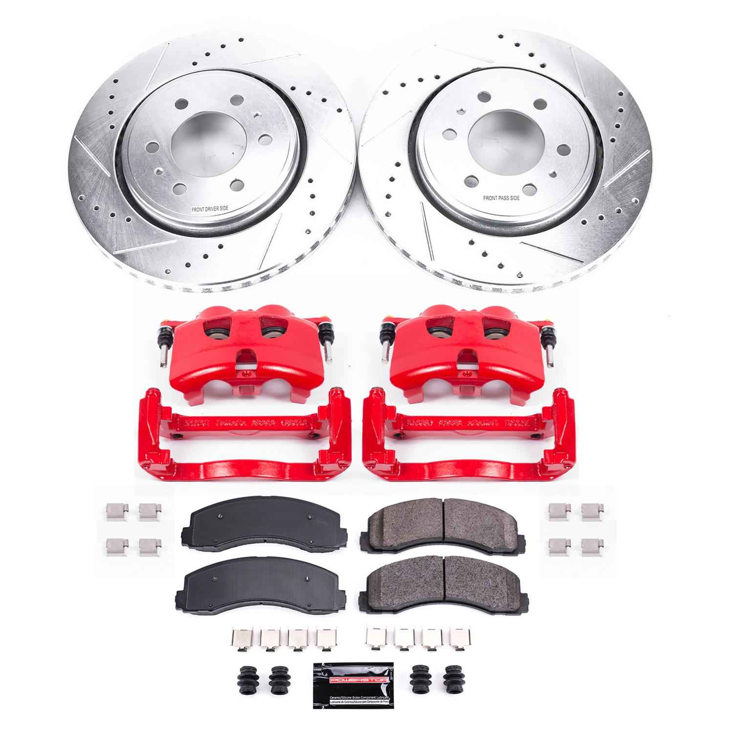 PowerStop Z23 Evolution Sport Brake Upgrade Kits with Calipers for 2012-2020 F-150 - KC3167A
