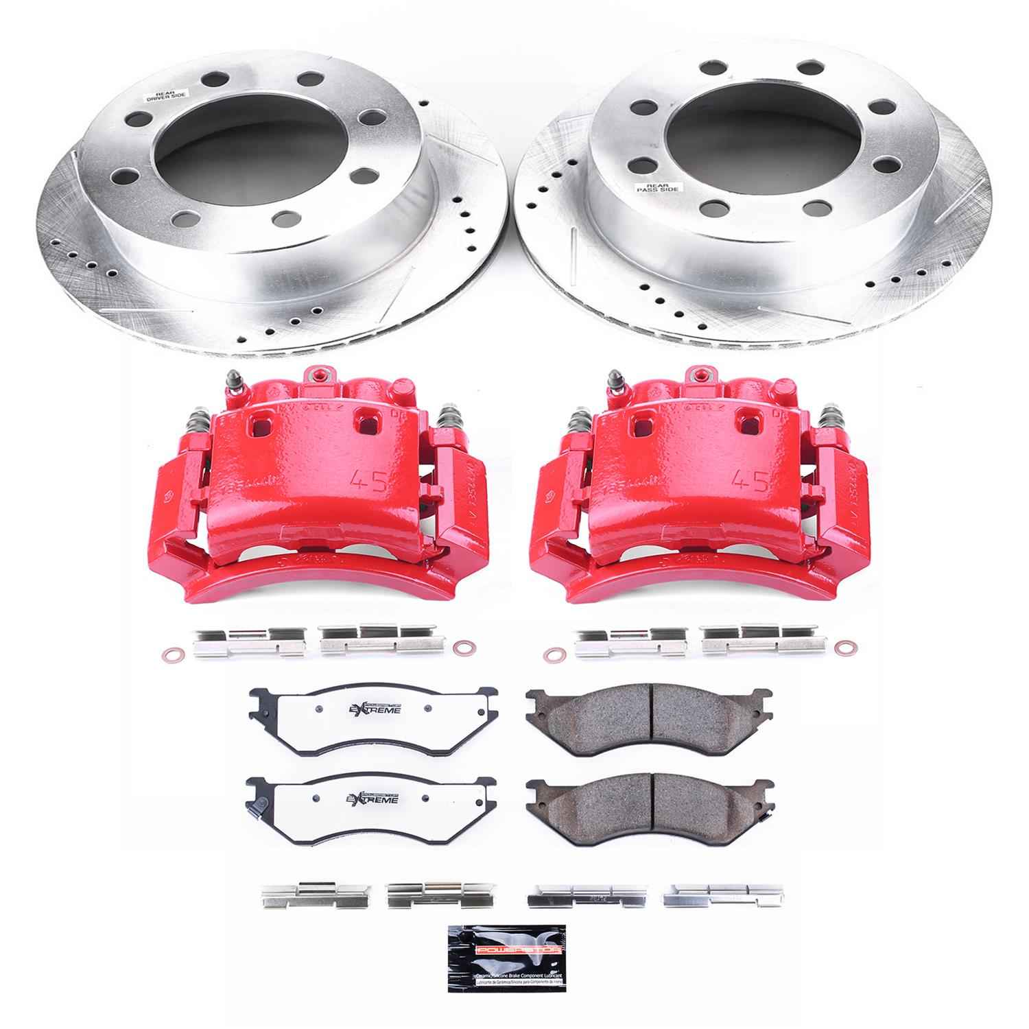 PowerStop Z36 Truck and Tow Brake Upgrade Kits with Calipers for 2001-2002 RAM 2500 - KC5489-36